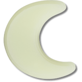 Crocs - Glow In The Dark Crescent Moon Jibbitz™ charms