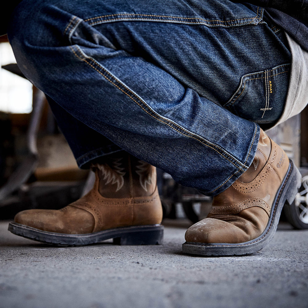 Ariat Sierra Wide Square Toe Steel Toe Work Boot For Sale