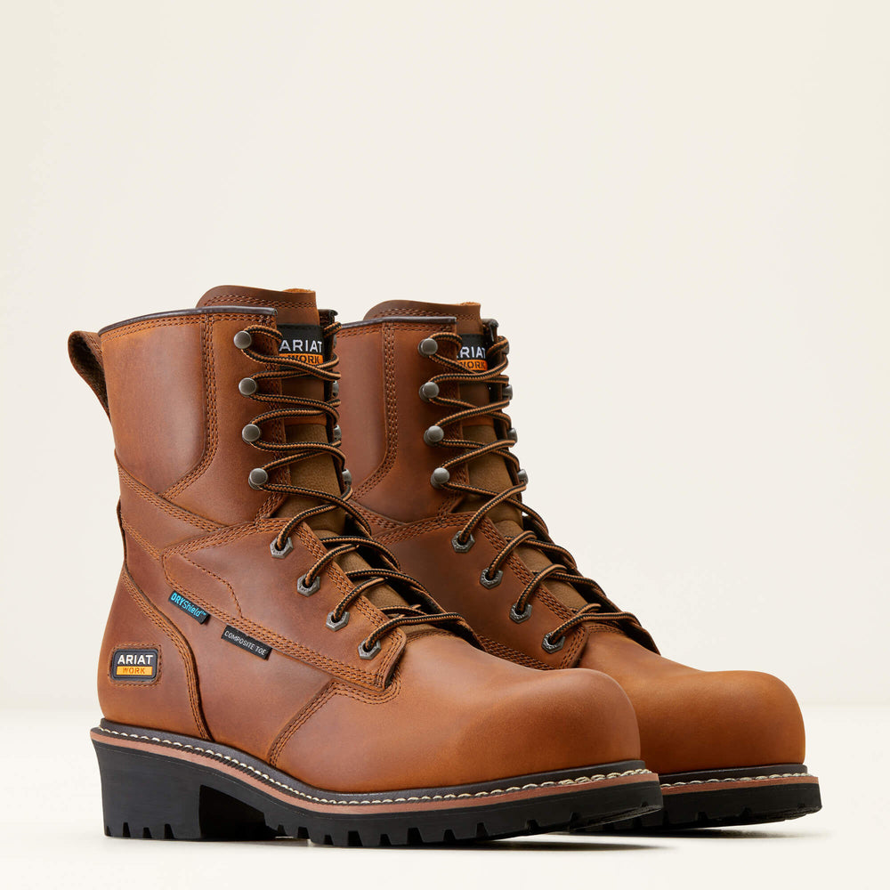 Ariat Logger Shock Shield Waterproof Composite Toe Work Boot Sale