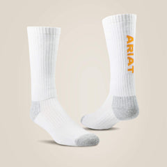 Ariat Premium Ringspun Cotton Mid Calf Work Sock 3 Pair Pack Sale