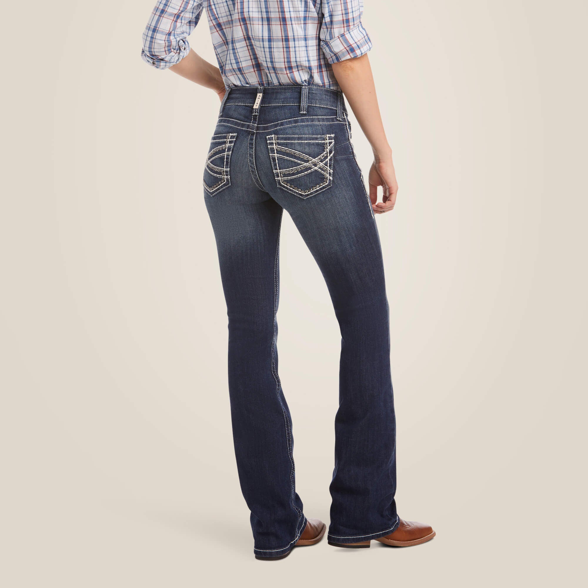 Ariat R.E.A.L. Mid Rise Stretch Entwined Boot Cut Jean Online